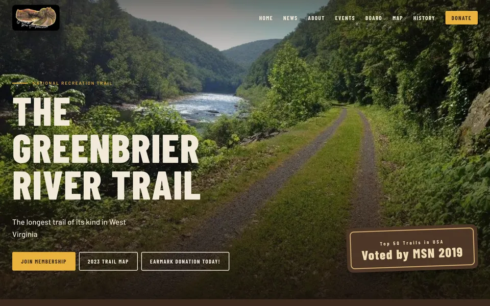 Greenbrier River Trail design refresh concept